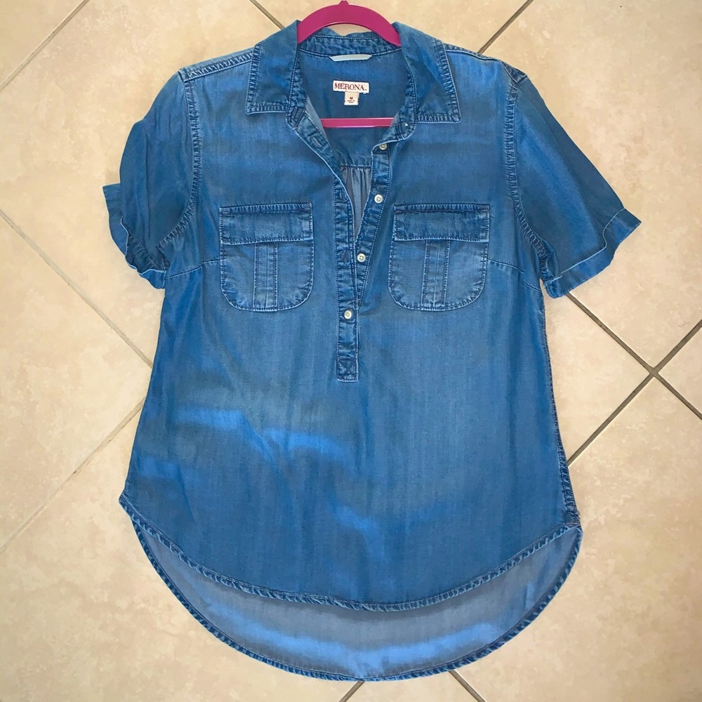 Merona: Jean Top with Pockets